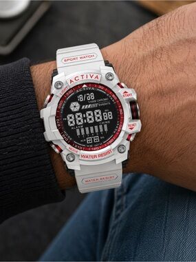 Activa X Invicta Digital Men's Watch - 56mm, White ACW8020-012